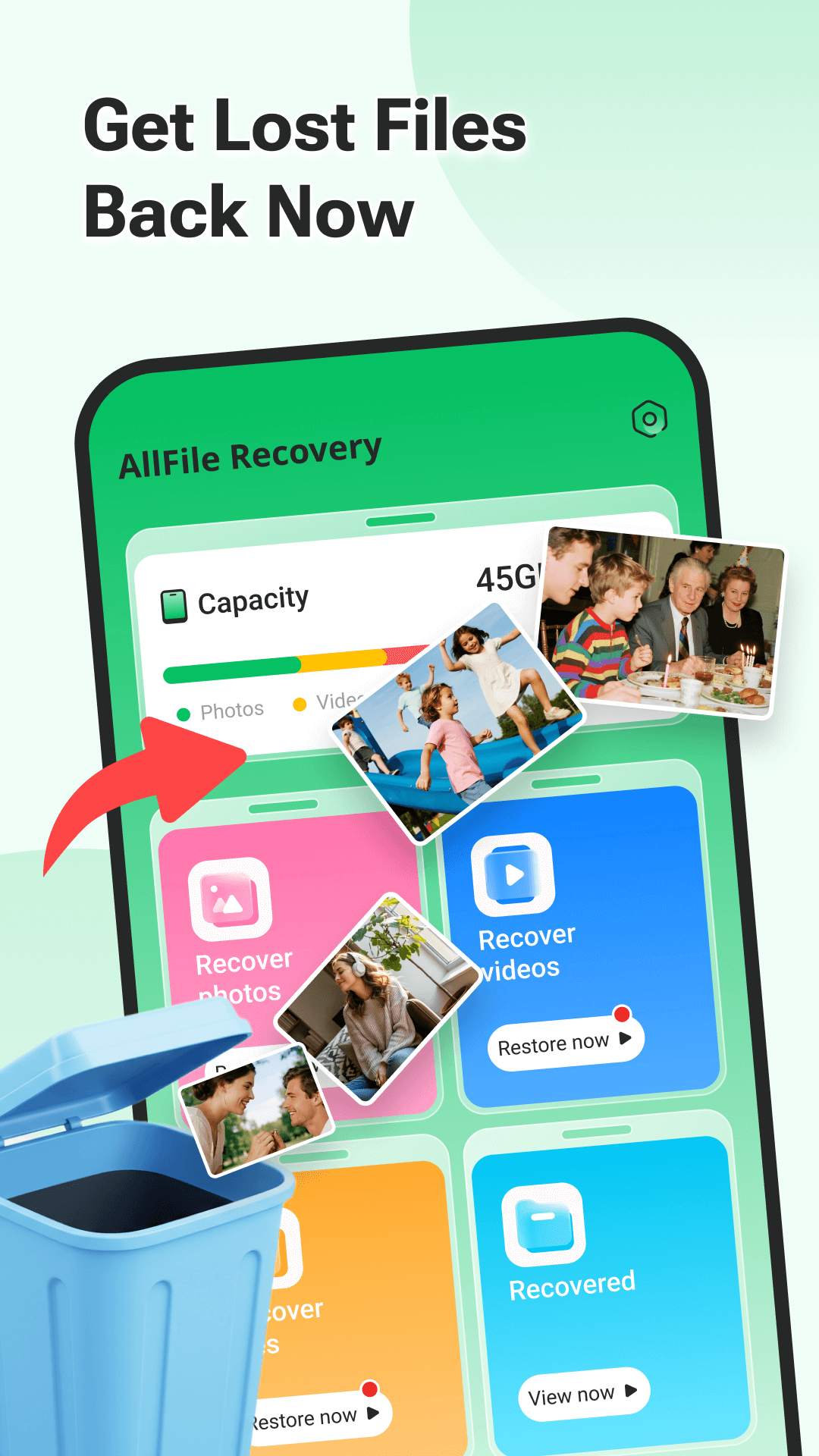 AllFile Recovery app preview